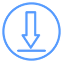 Circle Download Arrow icon
