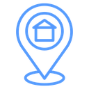 Circled Home Pin icon
