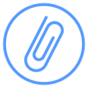 Circled Paperclip icon