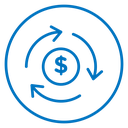 Circulation of money icon