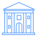 City hall building Color Outline icon