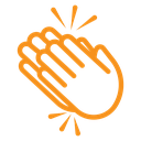 Clapping hand icon