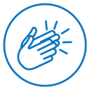 Clapping hands icon