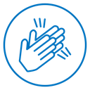 Clapping hands icon