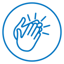 Clapping hands icon