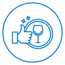 Clean tableware icon