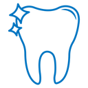Clean tooth icon