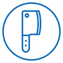 Cleaver for meat icon