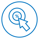 Click through rate icon
