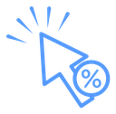Click through rate icon