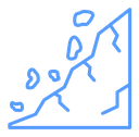 Cliff Color Outline icon