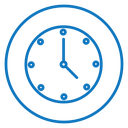 Clock-five icon