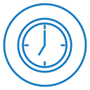 Clock seven icon