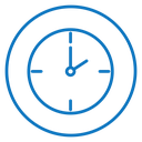 Clock two icon