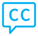 Closed caption icon