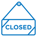 Closed sign icon