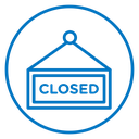 Closed sign Color Outline icon