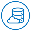 Cloud database icon