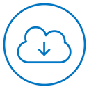 Cloud download icon