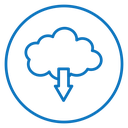 Cloud download icon