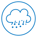 Cloud hail icon