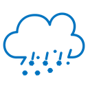 Cloud hail icon
