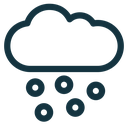 Cloud hail icon