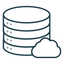 Cloud server icon