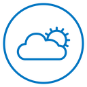 Cloud sun 2 icon