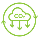 Co2 gas carbon dioxide icon