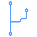 Code Branch Color Outline icon