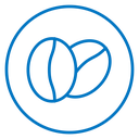Coffee beans icon