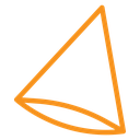 Cone shape 3D icon