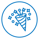 Confetti popper icon