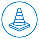 Construction cone icon