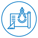Construction plan icon
