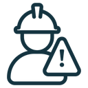 Construction risk icon
