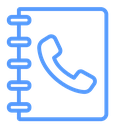 Contact book Color Outline icon