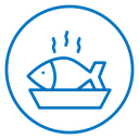 Cooked fish icon