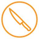Cooking chef knife icon