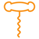 Corkscrew opener icon