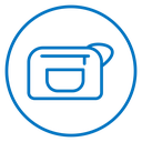 Cosmetic bag icon