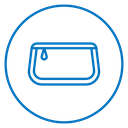 Cosmetic Pouch Color Outline icon
