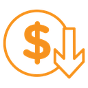 Cost reduction icon