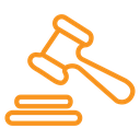 Court judgement icon