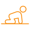 Crawling baby icon
