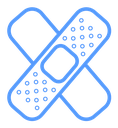 Crossed Band Aid Bandages icon