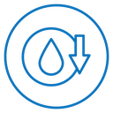 Crude oil barrel price falling down icon