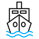 Cruise ship icon