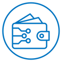 Cryptocurrency wallet icon